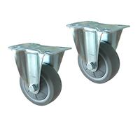 3 Inch Gray Mute Directional Wheel/casters 100kg Bearing Anti-wrap Protect The Ground for Industrial Casters 1Pcs Casters