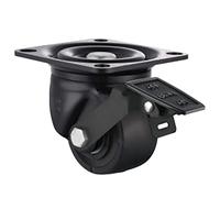 3 Inch Low Casters Wheels,with Brake Heavy Carts Machine Tools Large Equipm Industrial Hardware 1Pcs Casters(Universal Caster)
