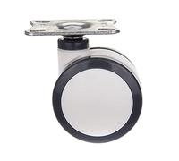 3 Inch Wheels Flat Panel Installation Double PU Wheel Mute Wearable for Trolley Electronic Equipment 2Pcs Casters