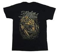 3 inches of Blood Viking T Shirt Long Live Heavy Metal Cam Pipes Tee Black XXL