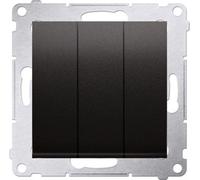 3 interrupteurs de série (module) anthracite 10AX 250V contact Simon 54 Premium DW31.01/48
