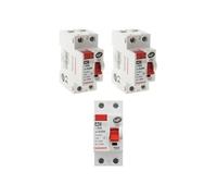 - 3 Interrupteurs différentiels à vis - 30mA type AC 63A NF