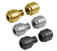 3 Jeux Boutons de Pouce, Vis en Titane Goujons de Pouce de Rechange Vis à Lame de Poche Compatible avec Benchmade 535 Bugout (Noir, Or, Argent)