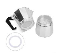 3 joints en silicone et 1 filtre en aluminium pour casserole à expresso Moka Pot Accessoires (12 tasses)