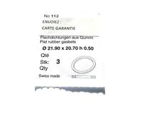 3 Joints plat d'étanchéité pour montre - Marque - Modèle - Blanc - Adulte - Noir
