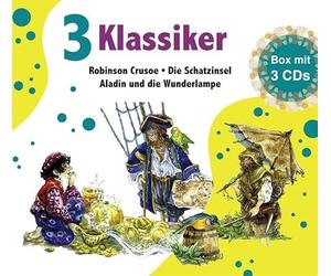 3 Klassiker: Robinson Crusoe - Die Schatzinsel - Aladin und die Wunderlampe