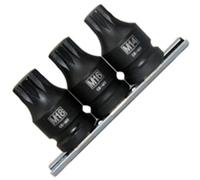 3 Kraft IMPACT Bit Jeu de clés à douilles 12 pans VIELZAHN XZN M14 M16 M18 KURZ