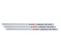 Bosch Set de 3 lames de scie alternative 300 mm – Bimétal 24 TPI pour métal/plast./bois/composites