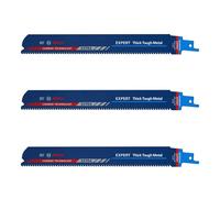 Bosch Lame de scie sabre EXPERT « Thick Tough Metal » S 1155 CHC 225 mm 3 pièces