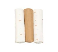 3 Langes Doux Pour Bébé Caramel TU
