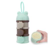 3 Layer Baby Formula Container With Carry Handle, Portable Milk Powder Dispenser Storage Box, Non-Spill Formula Holder For Travel, Feeding, Baby Supplies, Easy To Pour, 7.2x2.91 In