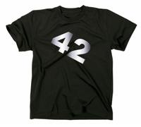 #3 Le Guide du voyageur galactique 42 T Shirt, Hitchhiker, deep thought, XXL, schwarz