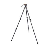 3 Legged Thing Legends Mike Trépied en Carbone avec Base de nivellement - Trépied réglable pour Appareil Photo et vidéo à 3 Segments, avec Socle de nivellement et 3 Pieds Amovibles + AirHed Cine