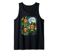 3 Leprechaun Moon Vintage années 90 USA Wild Retro Night Sky Débardeur