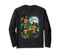 3 Leprechaun Moon Vintage années 90 USA Wild Retro Night Sky Manche Longue