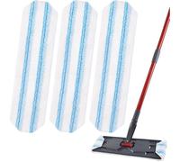 3 lingettes de rechange pour balai plat Vileda/o-cedar H2pro - têtes de balai en microfibre remplaçant les recharges réutilisables