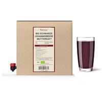 3 litres de jus de cassis BIO - 100% de jus direct de cassis BIO, sans additifs - jus mère de cassis BIO en boîte de jus pratique