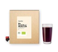 3 litres de jus de myrtille BIO - 100% de jus direct de myrtilles forestières BIO mûres, jus mère de myrtille sans additifs - jus de myrtille en boîte de jus pratique