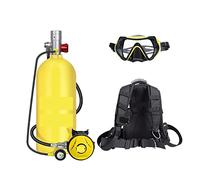 3 Litres Plongée Équipement De Plongée Sous-marine Plongée Sous-marine Respirateur Poisson Branchie Bouteille D'oxygène De Rechange(Yellow Bottle Silver Head-B)