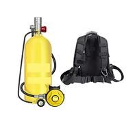 3 Litres Plongée Équipement De Plongée Sous-marine Plongée Sous-marine Respirateur Poisson Branchie Bouteille D'oxygène De Rechange(Yellow bottle with silver head-A)