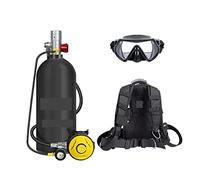 3 Litres Plongée Équipement De Plongée Sous-marine Plongée Sous-marine Respirateur Poisson Branchie Bouteille D'oxygène De Rechange(Black bottle with silver head-B)
