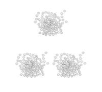 3 lots de 100 perles intercalaires en alliage argenté flocon de neige fleur 5 mm