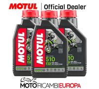 3 LT LITRES MOTUL HUILE MISCELA MOTO 2T 2 TEMPS 510 FD TECHNOSYNTHESE ANTIFUMÉ