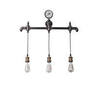 3 lumières rétro Loft Industriel Steampunk Conduite d'eau Applique Murale Restaurant Bar créatif Applique Murale américain nostalgique café étude E27 Applique Murale luminaire