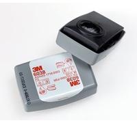 3 M - 2 Filtres à Poussière De Carbone Pour 3M P3R Mod.6038 Tout Au Long De La Série 6000 7000