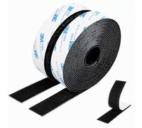 3 m Autocollant Double Face Extra Fort 2CM x 3M, Bande Scratch Adhésive Puissant pour Intérieur et Extérieur, Scotch Auto Agrippante Noir pour Fixation Bricolage et Ménage