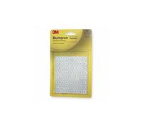 3 M Bumpon sj5312bl Tampon élastique, transparent (Lot de 56) | 56 pièces, 12.7 x 3.5 mm, Adhésif acrylique, réduit les vibrations et les bruits, haute capacité anti-dérapante