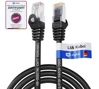 3 M Câble Ethernet Lan Cat 7 S/Ftp Pimf Lszh Awg26 Câble Réseau Avec Connecteurs Rj45 Cat 6A 10 Gbits/S 600 Mhz Idéal Pour Panneau De Brassage Serveurs Pc Laptop Smart Tv Dsl Noir[CAB9166467]