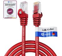 3 M Câble Ethernet Lan Cat 7 S/Ftp Pimf Lszh Awg26 Câble Réseau Avec Connecteurs Rj45 Cat 6A 10 Gbits/S 600 Mhz Idéal Pour Panneau De Brassage Serveurs Pc Laptop Smart Tv Dsl Rouge[CAB9166420]