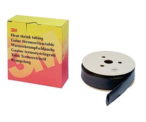 3 M hsr1,2 HSR dünnwandiger Gaine thermorétractable sur rouleau, 1,2/0,6 mm, 12 m, noir