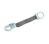 3 m Protecta Pro 1385000 0,5 m, anneau en D extension, avec mousqueton à une Extrémité, anneau en D à l'autre Extrémité, capacité de 140,6 kilogram, gris par 3 m Fall protection business