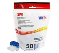 3M Connecteur 314 – 3 pôles, flexible/rigide 0,5–1,5 mm² – Lot de 50 Bleu