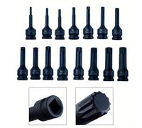 3" M5 M19 12" Drive Socket Adapter 12 Point Socket Tournevis Bit Compatible avec 1/2" Clés électriques et Cliquets pour réparation automobile et machines (M7)