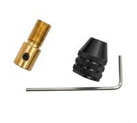 3 mâchoires pour mini adaptateur de mandrin pour outil rotatif, pince de précision de 0,3 à 3,2 mm, porte-embout en métal à tige de 3,17 mm pour tournevis électrique, loisirs créatifs et petites
