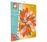 Janod - Les Ateliers du Calme - 3 Mandalas Nature - Tableaux à Composer Façon Mandala - Kit Loisir Créatif Enfant - Apprentissage Motricité Fine et Concentration - Dès 7 ans - J07755