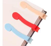 3 marque-pages automatiques,Colorful Silicone Bookmarks,Reading For Book Lovers, Book Accessoires,Page Markers For Readers,Lightweight Bookmark Clips,Automatic Page Holders, Reading