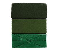 3 Mat de Formation en 1 | Gras d'herbe de 25 mm et d'herbe d'ingénierie de 10 mm et de Pad en Velours | Sécurisé - Base de Caoutchouc de Prise pour la Pratique du Swing/Coupe |