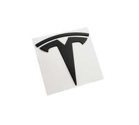 (3 Matte black Front)Metal Replacement Sticker For Tesla Model 3 Y Front Back Trunk Logo Replace Emblem Decals Stickers Accessories