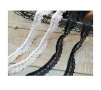 3 Meters Arrivals Elastic Lace Trims Stretchy Ribbon for Bra Underwear Lingerie Socks Accessories 1.5cm(Ivory)