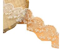 3 Meters White Color Cute Cotton embroidered mesh lace Garment trims trimmings DIY Sewing accessories