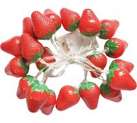 3 mètres 20LED Cordon de fraise Lumières à piles Lumière d'intérieur à l'extérieur pour f��r Mariage Anniversaire à domicile Jardin Yard Patio Party Décorations