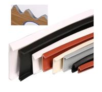 3 mètres Bande de chant en placage en forme de U auto-adhésive, bande de chant en PTE souple auto-adhésive flexible, for la restauration de meubles(Gray,50mm)