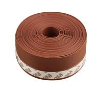 3 mètres de joint de porte de fenêtre avec autocollant, porte de porte en silicone, bandes isolantes thermiques portes fenêtres, protection froide et bruit (35 mm x 3 M, marron)