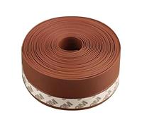 3 mètres de joint de porte de fenêtre avec autocollant, porte de porte en silicone, bandes isolantes thermiques portes fenêtres, protection froide et bruit (25 mm x 3 M, marron)
