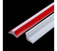 3 mètres de remplisseur de coin mural auto-adhésif en TPE, garniture décorative pour angle de plafond et plinthe, décoration d'intérieur DIY noir,Blanc,Blanc 5 mètres,Blanc Taille moyenne 5m,Blanc Gra