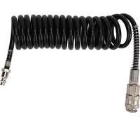 3 mètres de tuyau d'air noir renforcé résistant à l'abrasion -Gonfleur -Tubes d'extension avec restricteur de flexion pour le compresseur